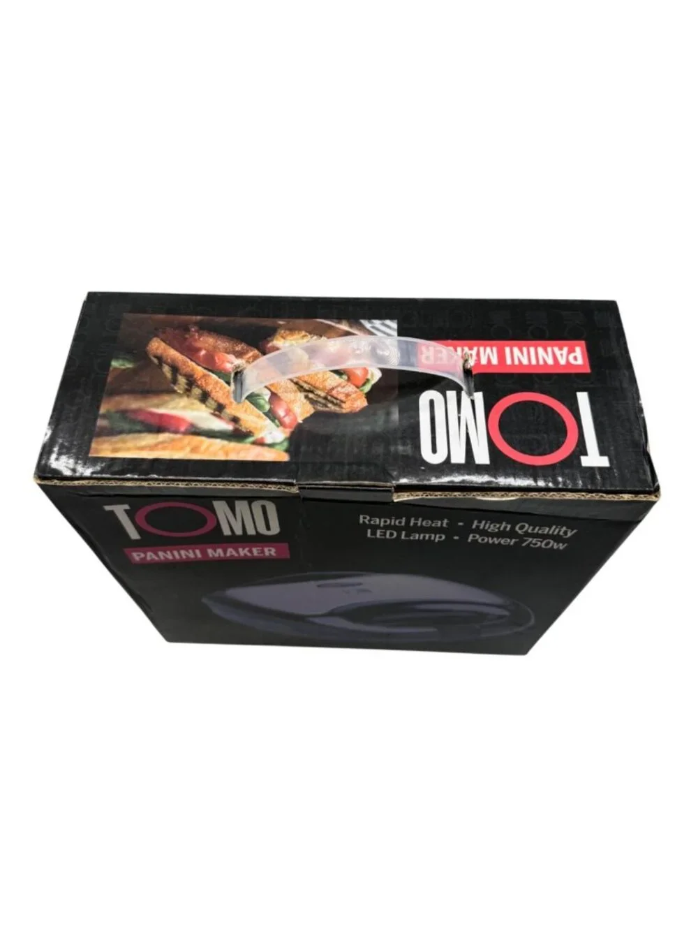 TOMO Panini Maker 750W Rapid Heat & LED Lamp READ